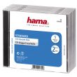 Hama CD Double Jewel Case Standard, Pack 5 2 diskar Transparent