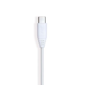 GEAR Laddkabel USB-C 2.0 1m Vit gen2 Rund Kabel