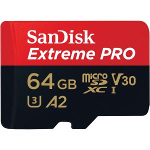 SANDISK MicroSDXC Extreme Pro 64GB 170MB/s A2 C10 V30 UHS-I
