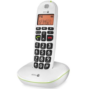 Doro PhoneEasy 100w Analog telefon/DECT-telefon Namn och uppringnings-ID Vit