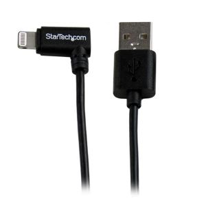 StarTech.com USB till Lightning-kabel - Apple MFi-Certifierad - Vinklad - 2 m - Svart