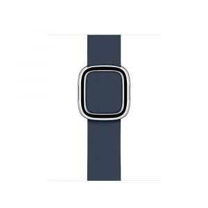 Apple MXPE2ZM/A tillbehör till smarta armbandsur Band Blå Läder