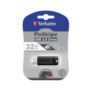 Verbatim PinStripe USB-sticka 32 GB USB Type-A 3.2 Gen 1 (3.1 Gen 1) Svart