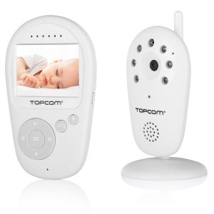 Topcom KS-4261 övervakningsmonitorer för bebisar 300 m Radio Vit