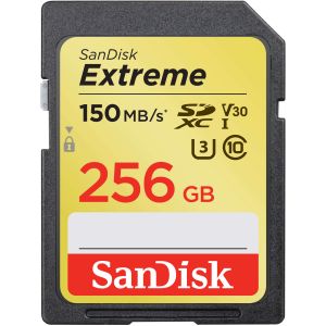 SANDISK SDXC Extreme 256GB 150MB/s UHS-I V30 U3 C10