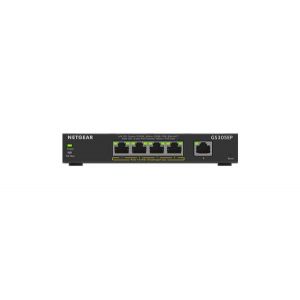 Netgear GS305EP hanterad L2/L3 Gigabit Ethernet (10/100/1000) Strömförsörjning via Ethernet (PoE) stöd Svart