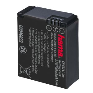 HAMA GoPro Batteri CP892 Hero 3 3,7V/1000mAh