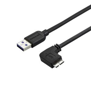 StarTech.com Smal Micro USB 3.0-kabel - högervinklad Micro USB - 1 m
