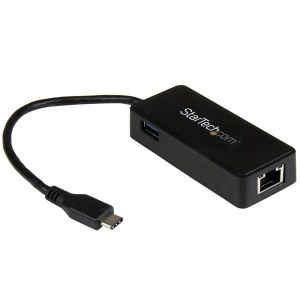 StarTech.com USB-C till Gigabit-nätverksadapter med extra USB-port