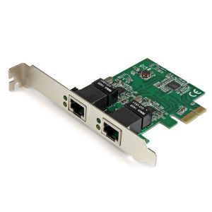 StarTech.com Gigabit PCI Express kortadapter med två portar för servernätverk - PCIe-nätverkskort