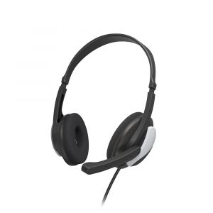 Hama HS-P100 V2 Headset Kabel Huvudband Kontor/callcenter Svart, Silver