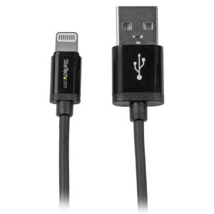 StarTech.com USB till Lightning-kabel - Apple MFi-certifierad - 1 m - Svart