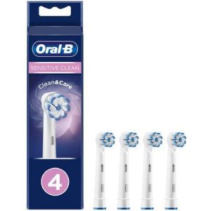 Oral-B Sensitive Clean 80339545 tandborsthuvuden 4 styck Vit
